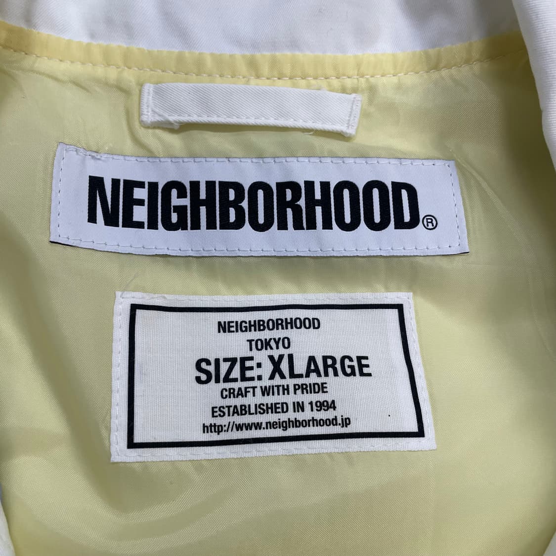 네이버후드 프론트 블루종 자켓 화이트 상품이미지5