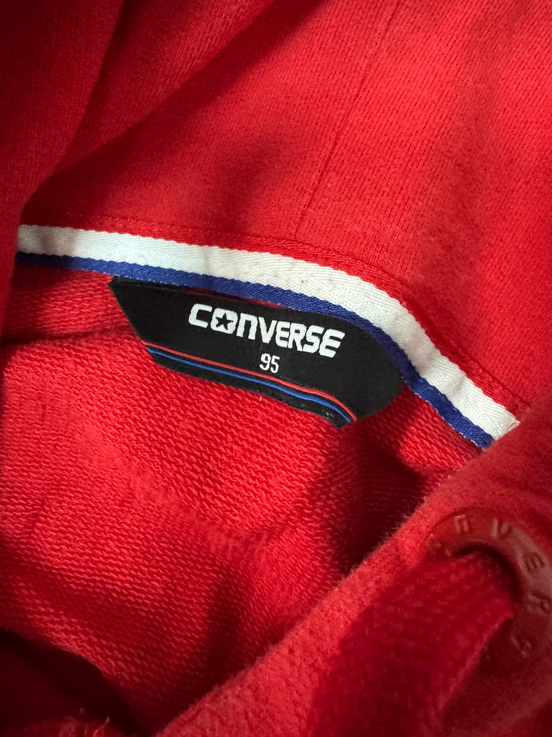 컨버스 Converse 레드 올드스쿨 빅 로고 후드티 상품이미지3