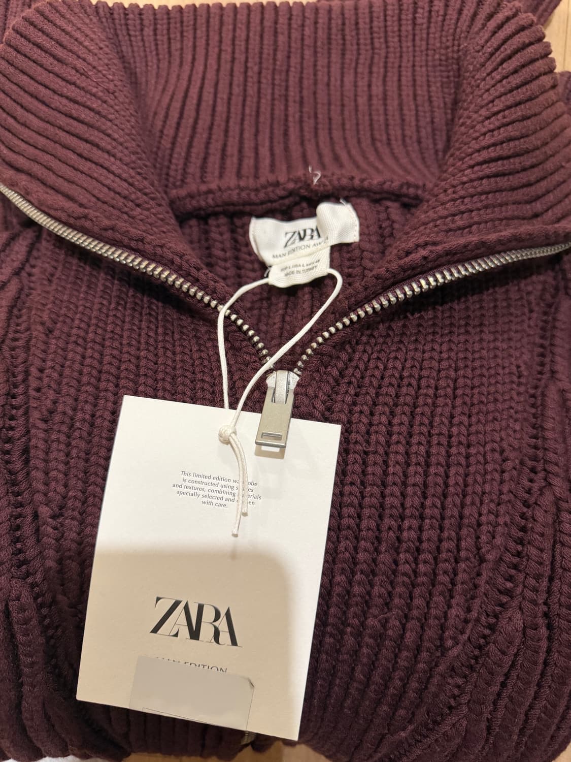 자라 맨즈 에디션 니트집업 리미티드 상품이미지7