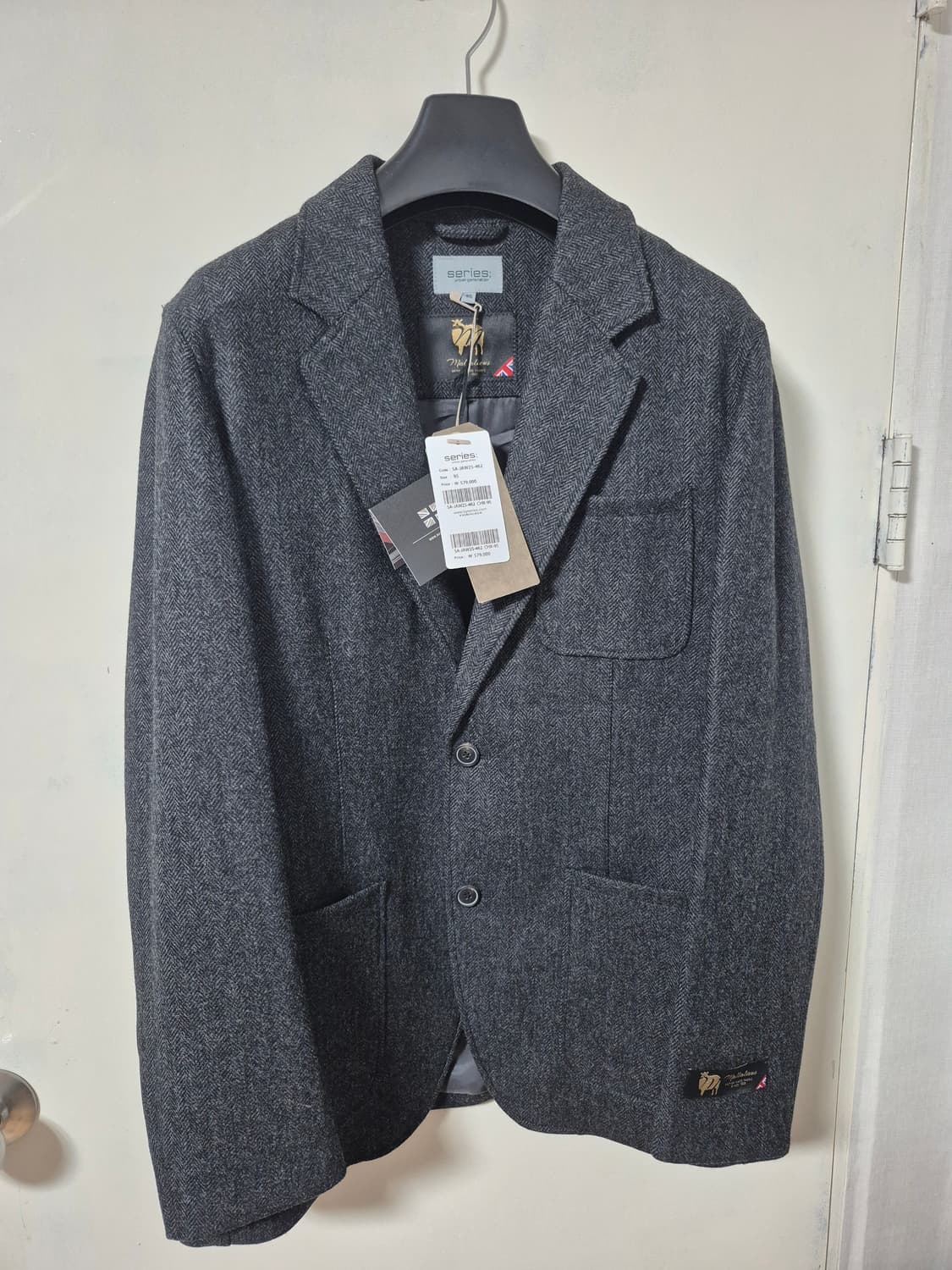 25FW 시리즈 series Mallalieus 헤링본 뉴레귤러 자켓 상품이미지5