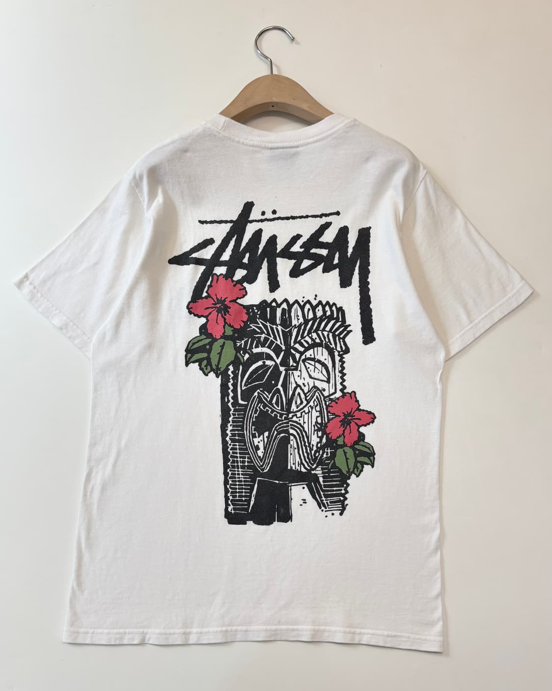 Stussy 스투시 화이트 티키 트라이브 티셔츠 상품이미지7