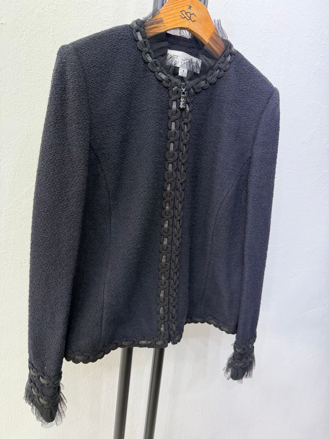 매장판정품) ST.JOHN 컬렉션 센존 블랙 트위드 자켓 6 상품이미지2