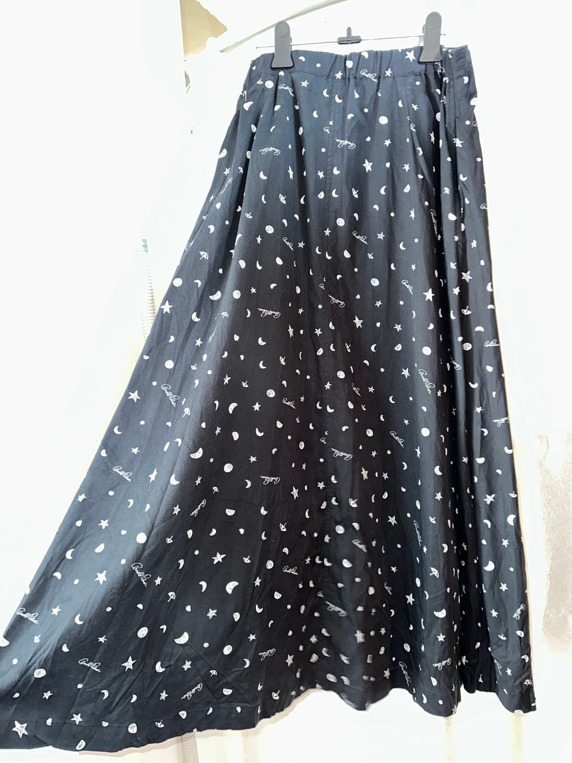 별 패턴 롱 스커트 상품이미지3