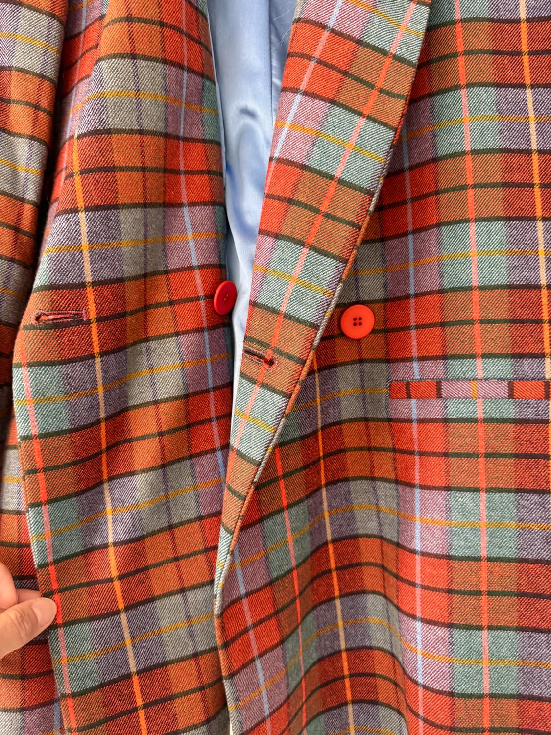 새상품 컨디션 봄 niu 체크 블레이저 XS(44,55사이즈 가능) 상품이미지7