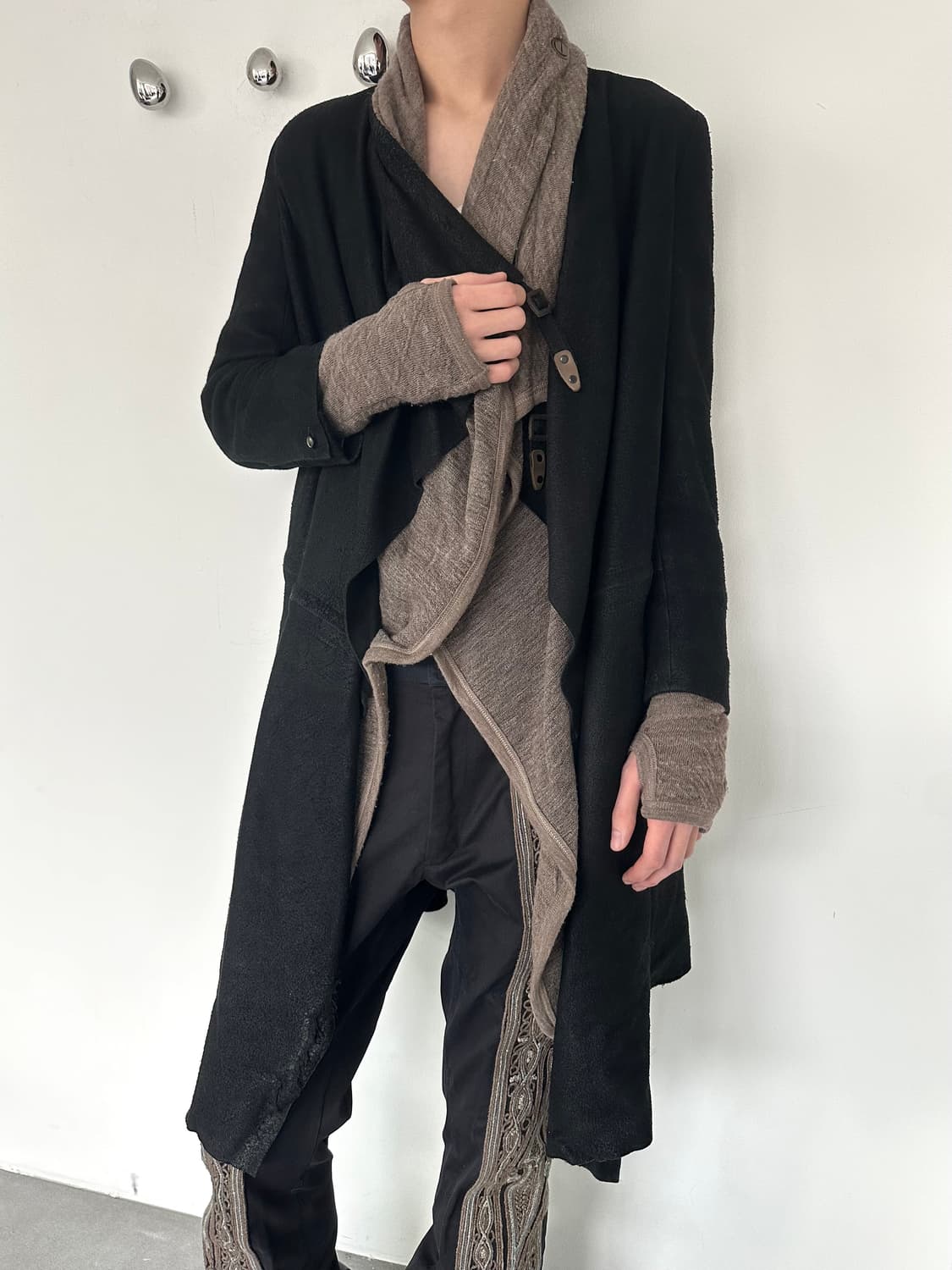 아이작 세럼 디어스킨 드레이프 레더 자켓 상품이미지1