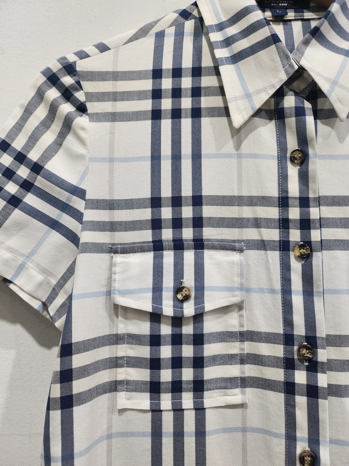 버버리 런던 체크 셔츠 원피스 L 정품 상품이미지3