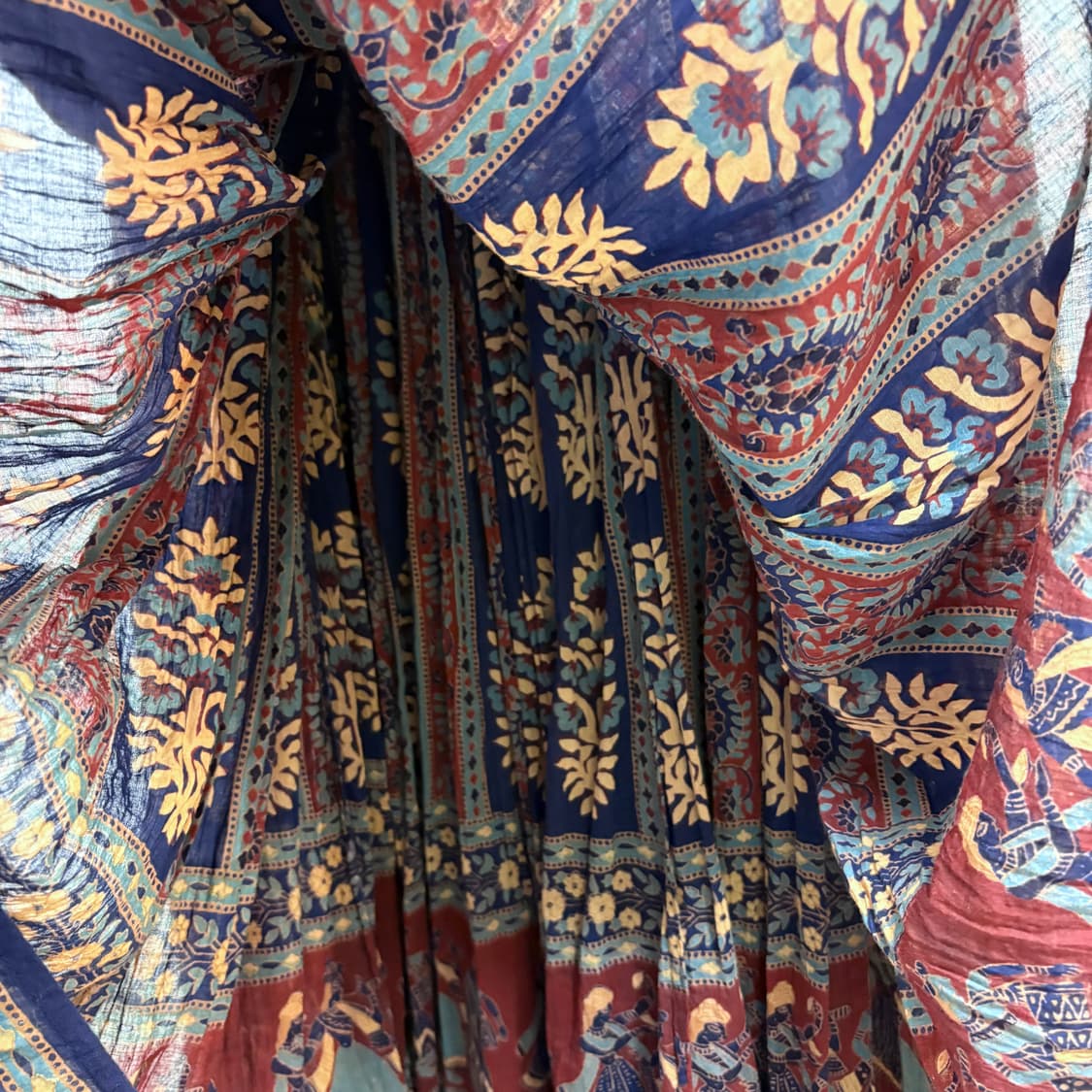 히피 에스닉 패턴 롱 스커트 JPN 상품이미지4