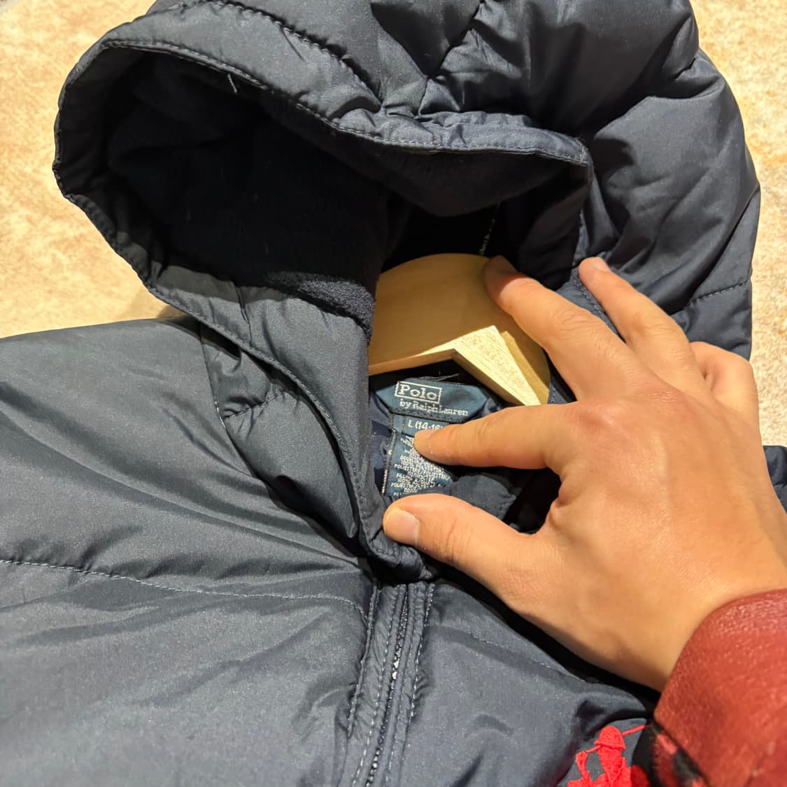 폴로 빅포니 사이드포켓 후드패딩점퍼 상품이미지7