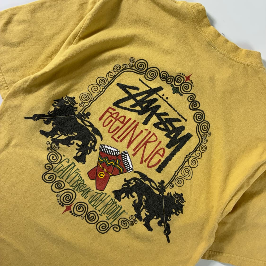 Stussy  스투시 feelin irie 라이언 머스타드 반팔티  상품이미지2