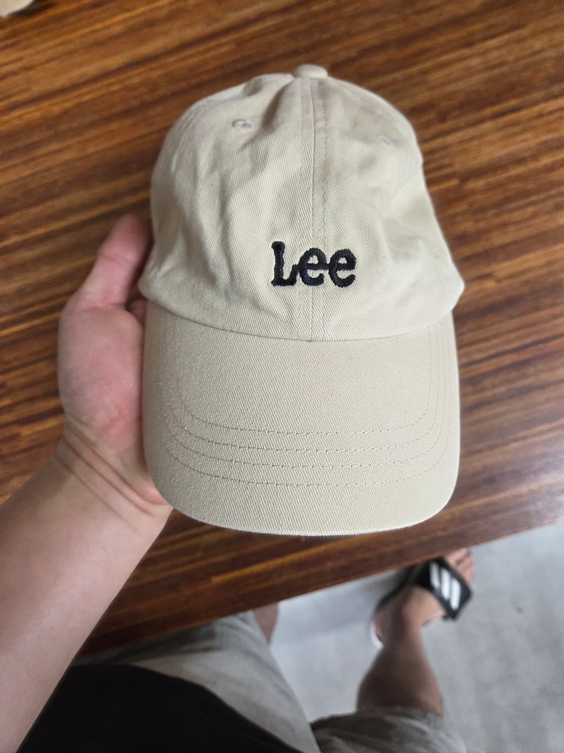 Lee 스몰 트위치로고 모자 프리 베이지 상품이미지1
