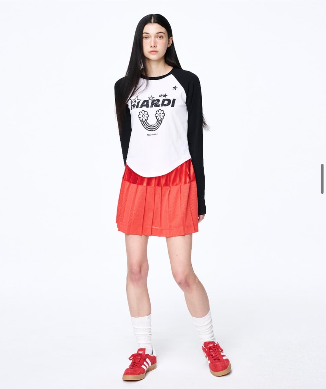 마르디 메크르디 TSHIRT RAGLAN RAINBOW_WHITE 상품이미지3