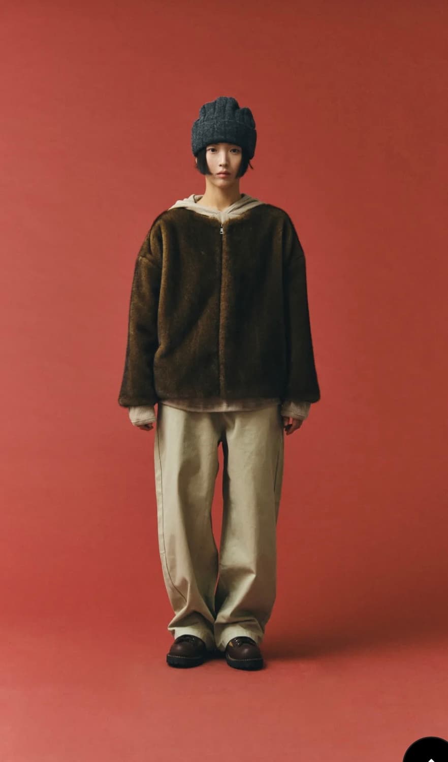 플리즈프로젝트 퍼자켓 브라운 상품이미지2