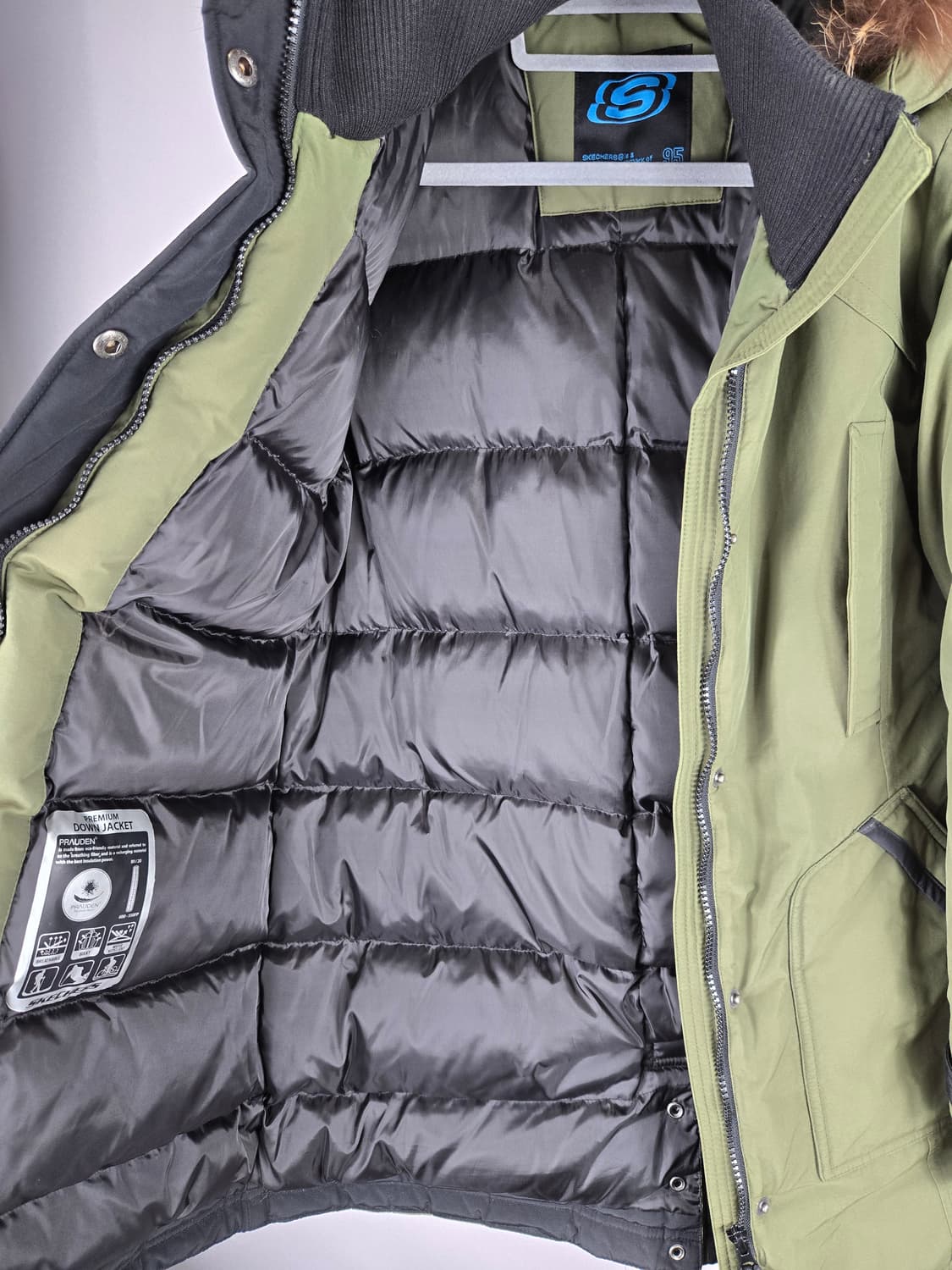 [무료배송]스케쳐스 95 여성 라쿤퍼 덕 다운 야상 패딩 점퍼 상품이미지7