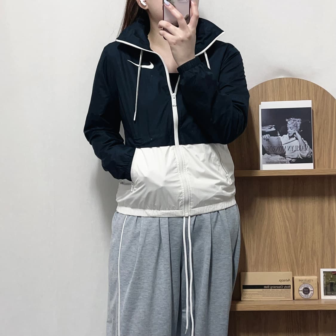 [정품] 나이키 블랙 화이트 배색 바막 [ S ] 상품이미지2