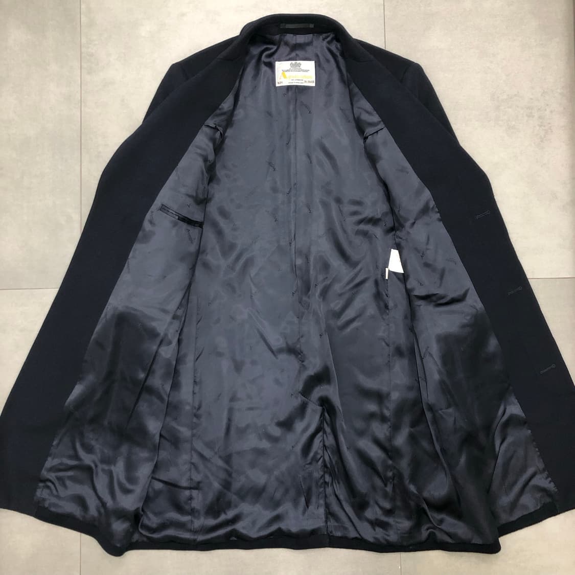 아쿠아스큐텀 잉글랜드 영국 울 캐시미어 코트 네이비 40S 상품이미지2