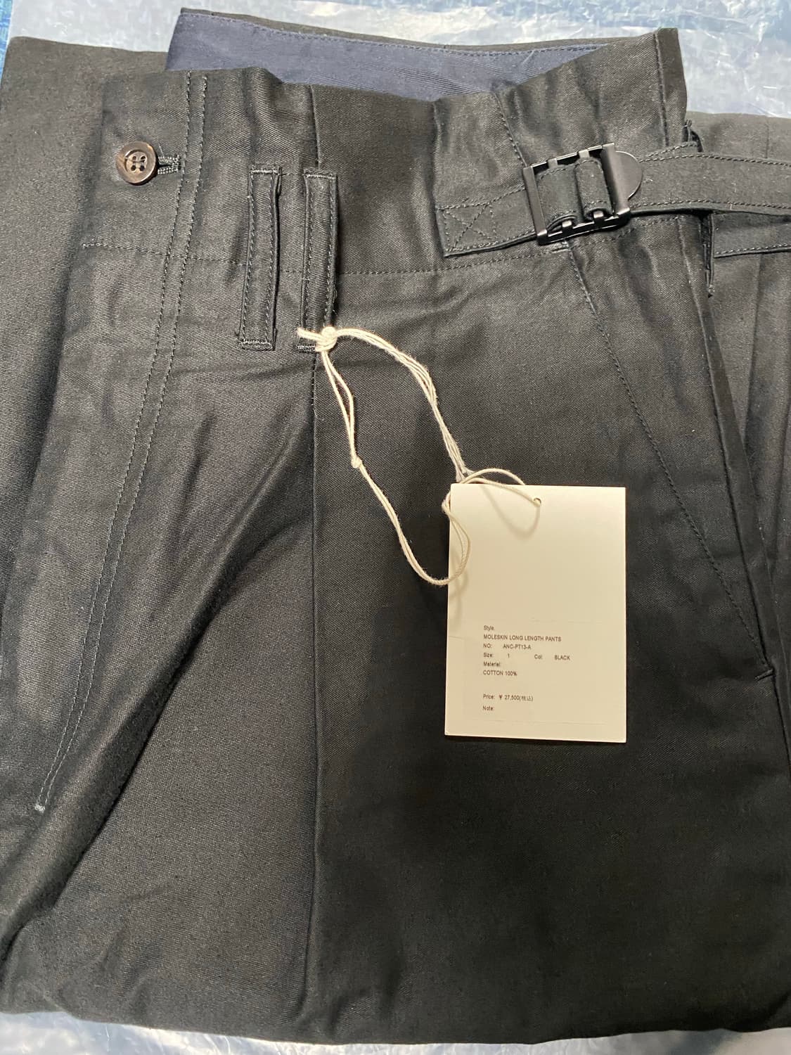 [1] 안셀름 몰스킨 팬츠 블랙 상품이미지10