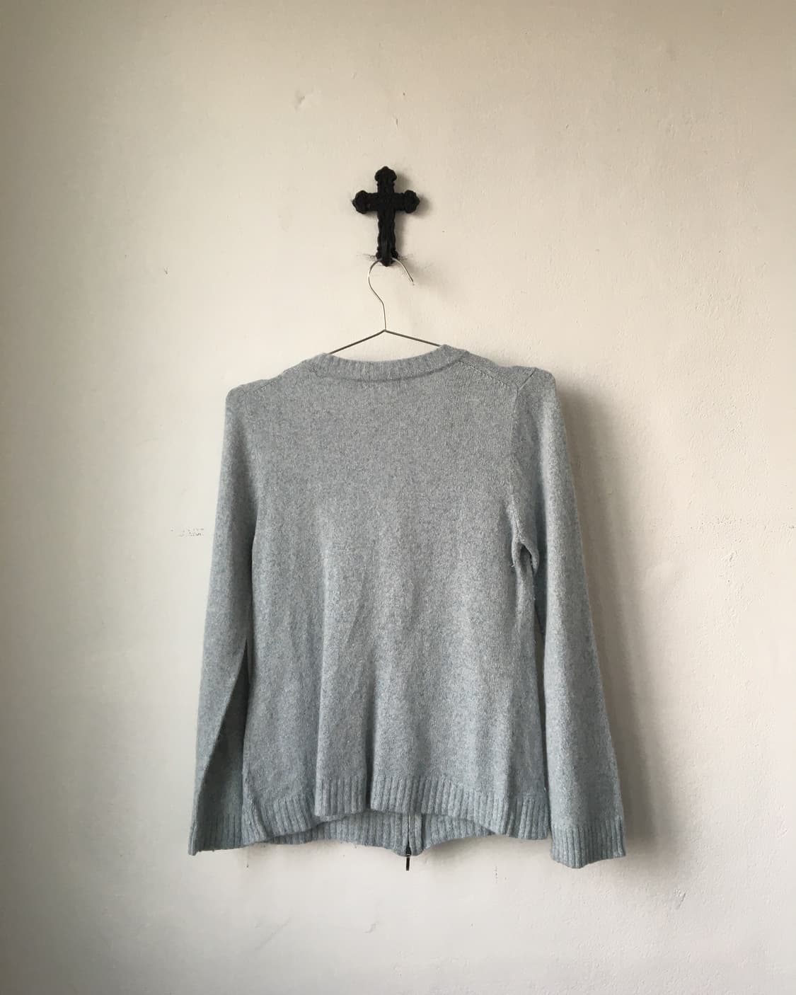 Pom pom cable point knit cardigan zip up 상품이미지3