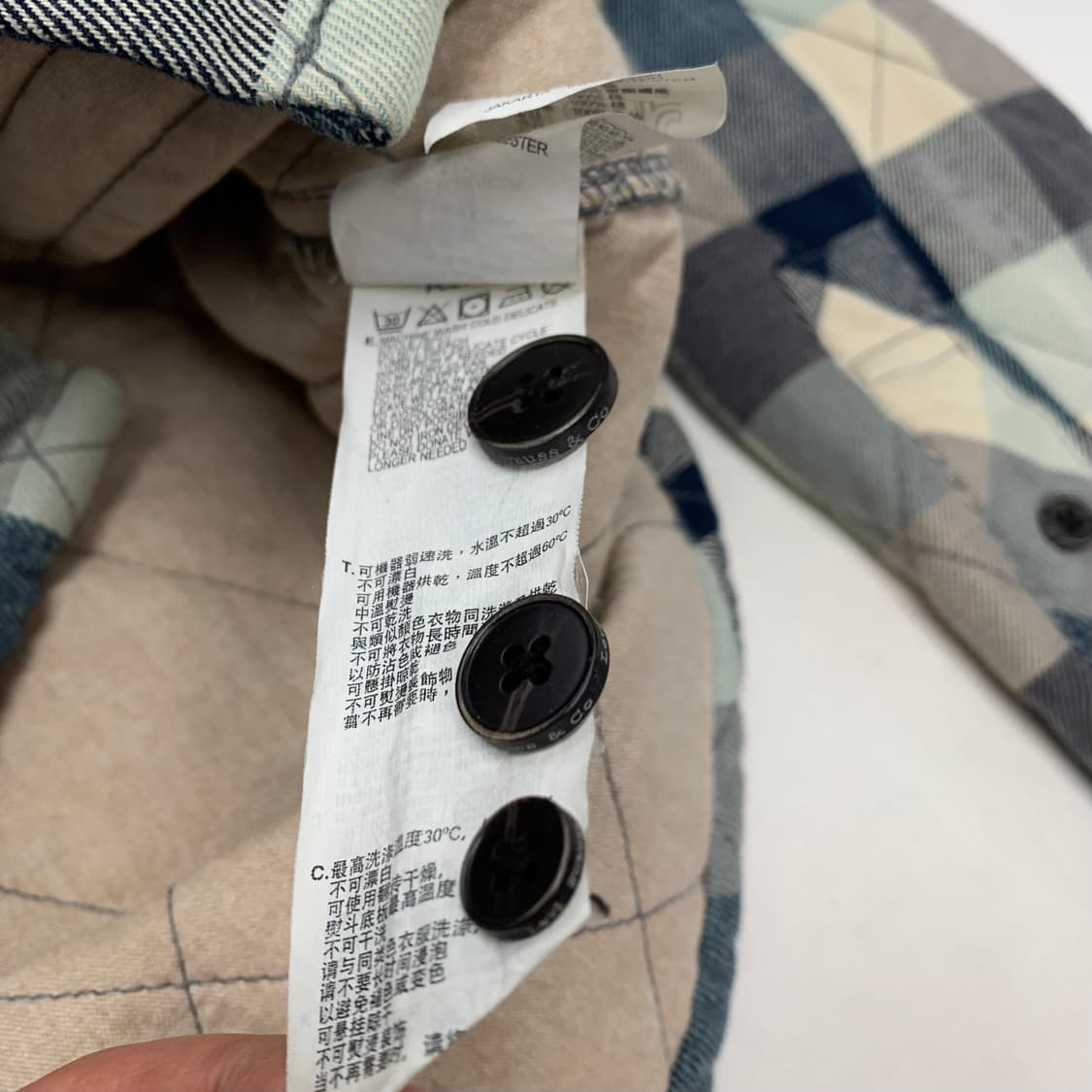 리바이스 체크 퀄티드 셔츠 자켓 (L) 상품이미지8