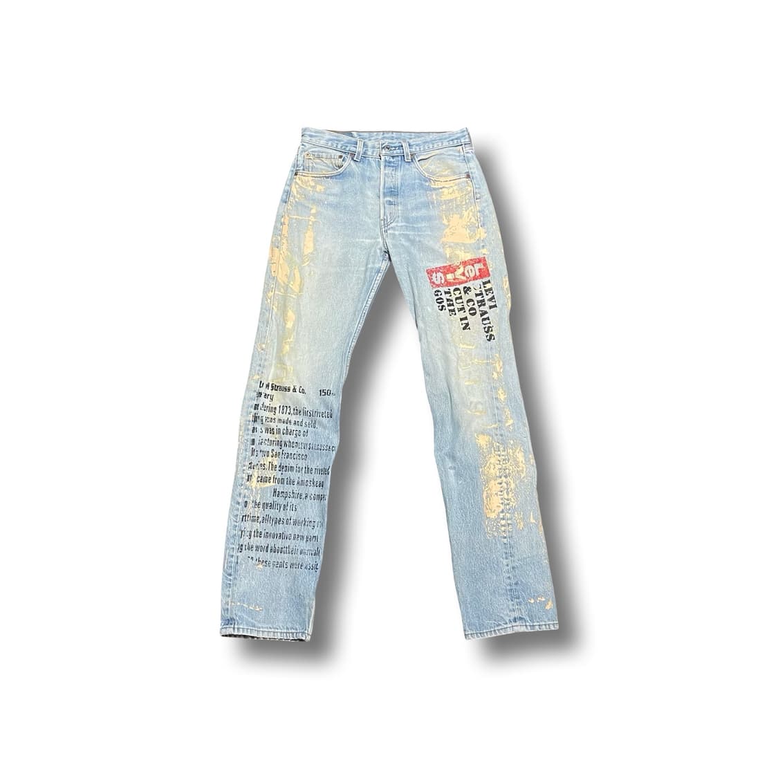 리바이스 501 xx  USA 페인팅 커스텀 데님팬츠 상품이미지1