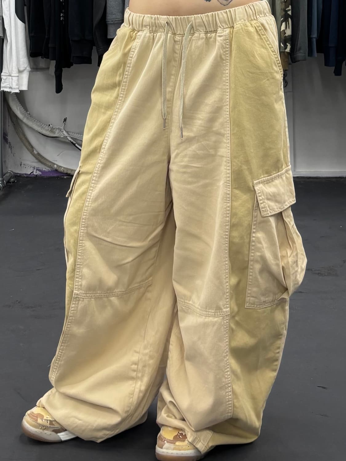 VTG 투톤 베이지 벌룬팬츠 상품이미지3