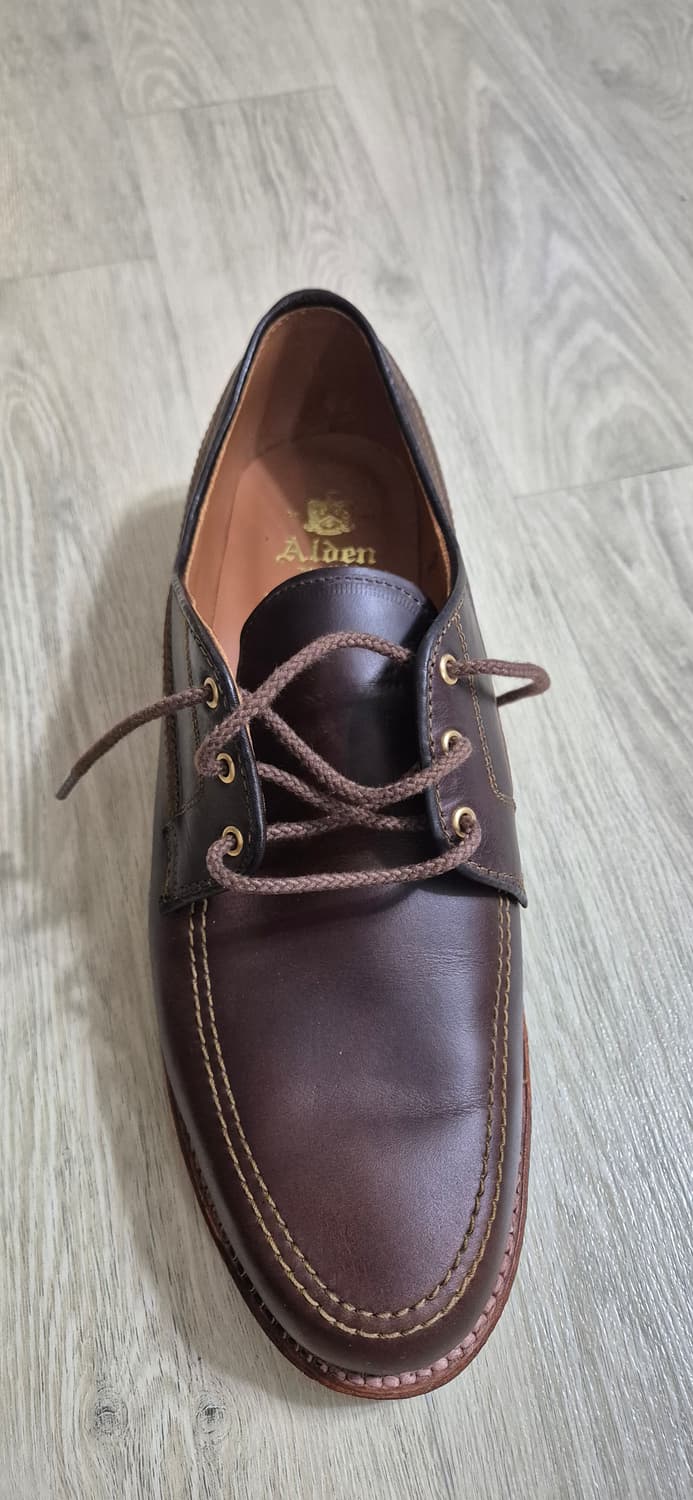 Alden 734L 3-Eye Camp Moc Blucher - Brow 상품이미지2