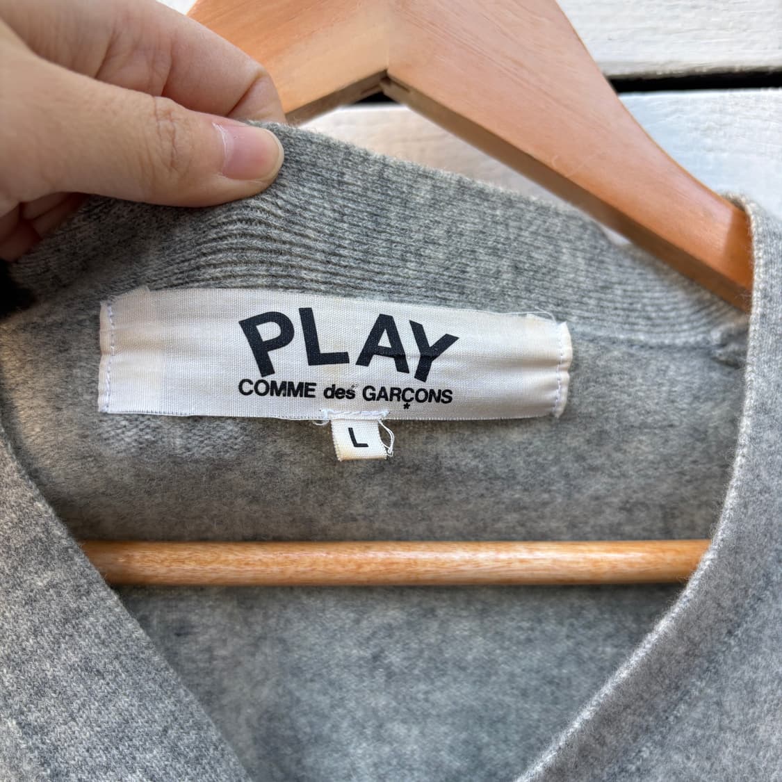 Comme des Garcons 꼼데가르송 울 니트 가디건 상품이미지5