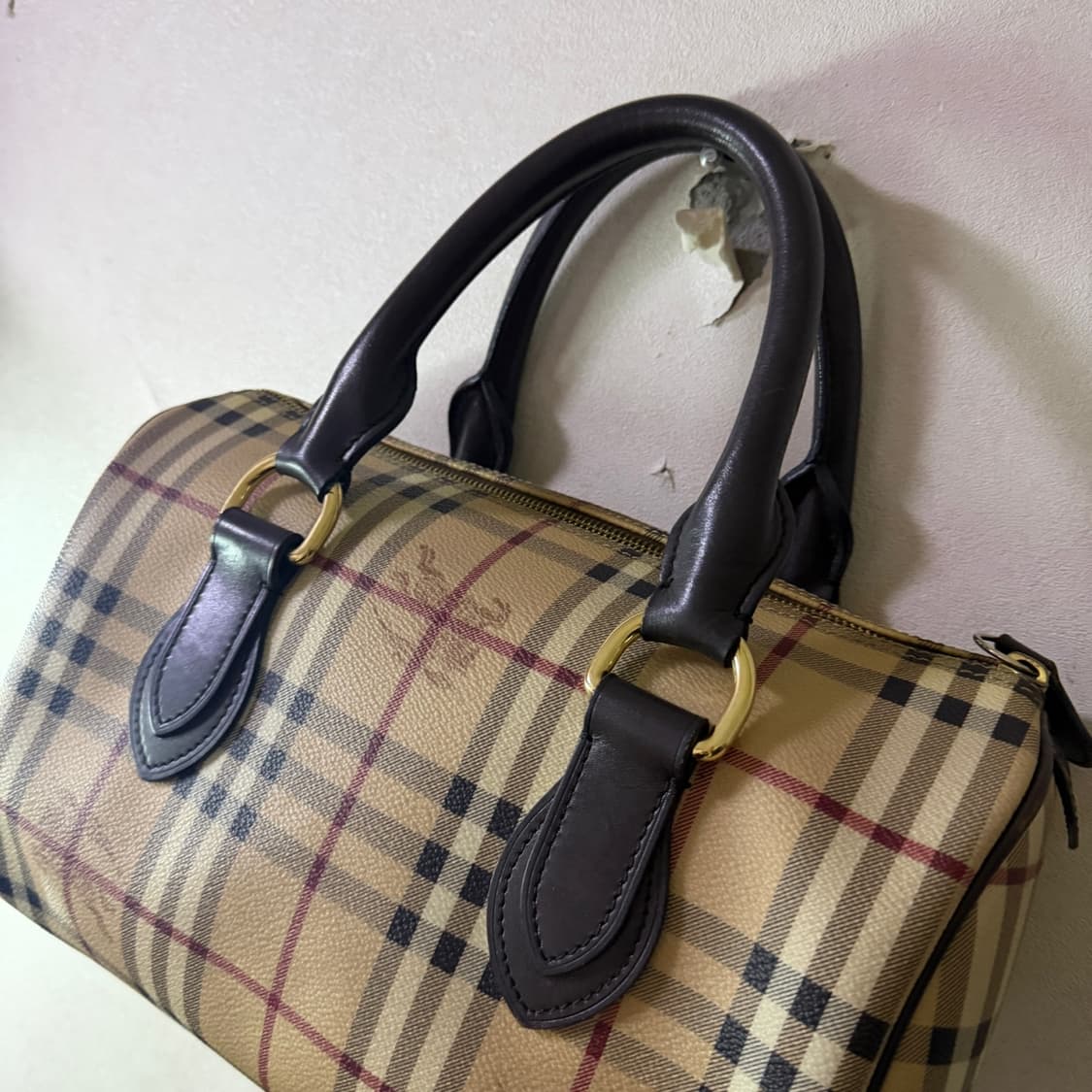 버버리 노바체크 PVC 보스톤 토트백 상품이미지1