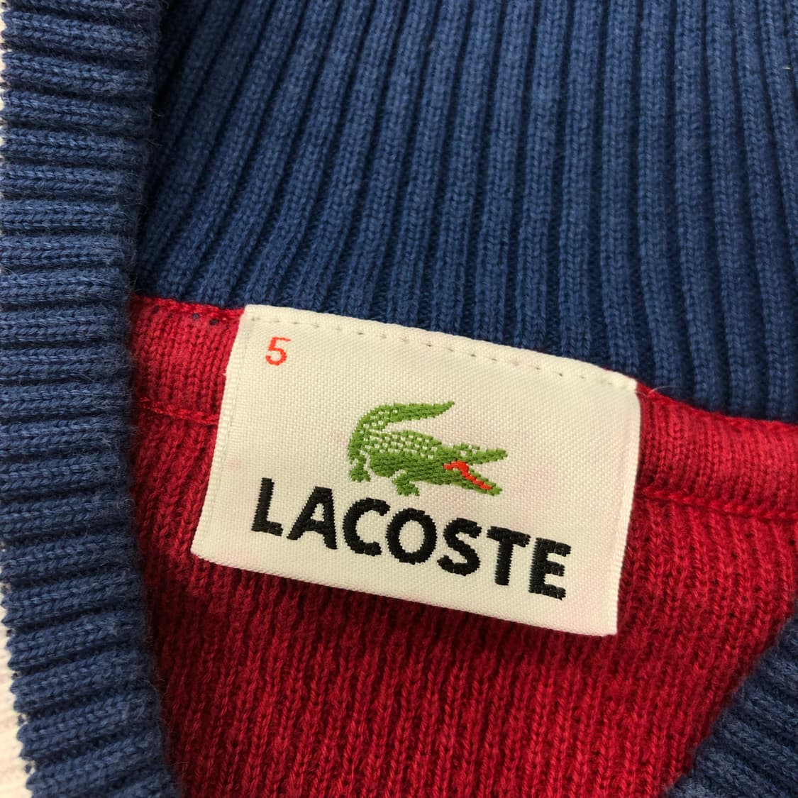라코스테 코튼 니트 투웨이 블루종 자켓 상품이미지4