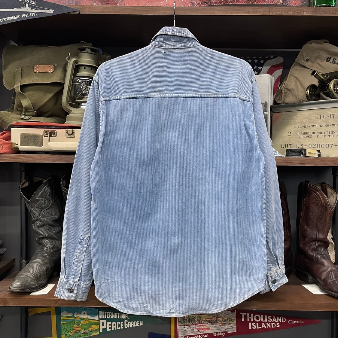 할리데이비슨 코듀로이 포켓 리벳 패치 로고 셔츠 상품이미지2