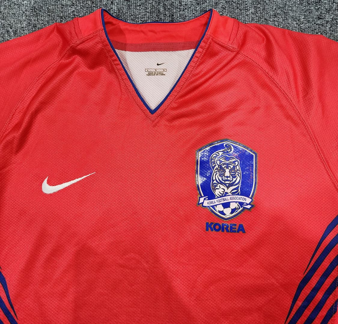 나이키 06-08 대한민국 국대 투혼 축구 유니폼 반팔져지 L 상품이미지3