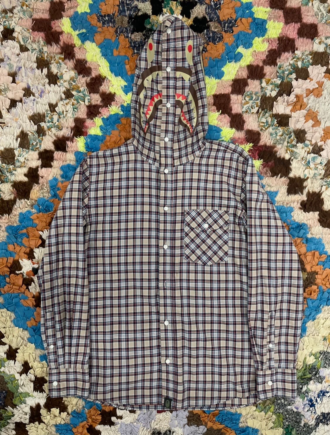 베이프 샤크후드셔츠  상품이미지1