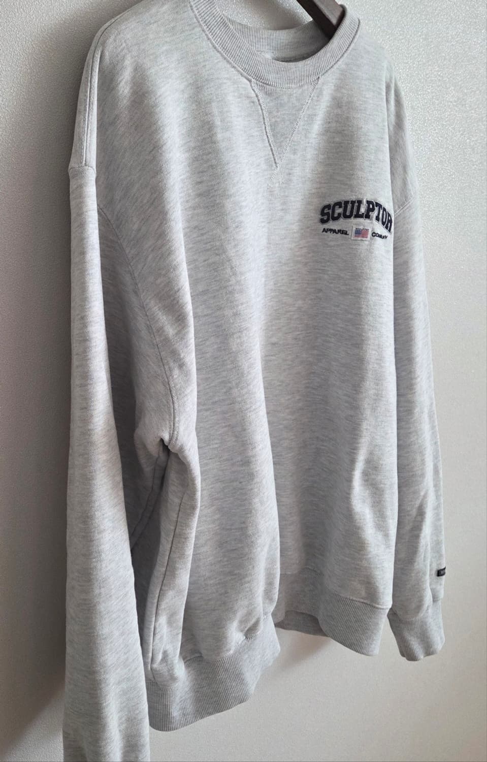 스컬프터 맨투맨 L 회색(남녀공용) 상품이미지3