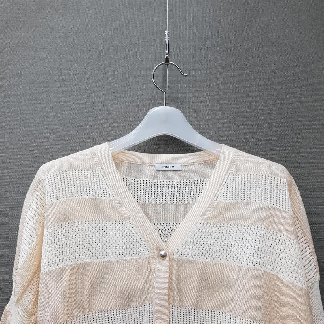 한섬 시스템 2022 시스루 펄버튼 가디건 F사이즈 상품이미지2
