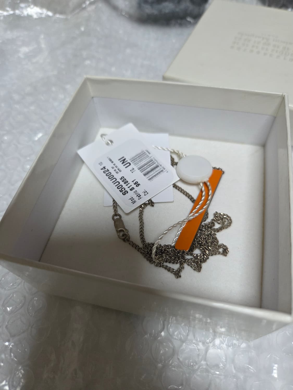 메종 마르지엘라 투톤 넘버링 목걸이 팝니다 상품이미지5