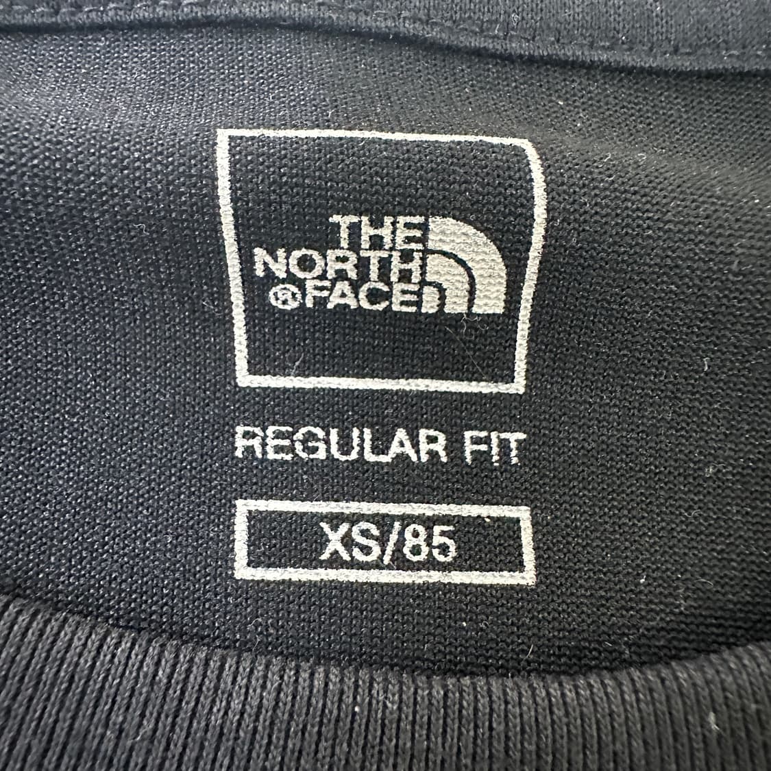 XS 노스페이스 블랙 긴팔 티셔츠 0323D 상품이미지3