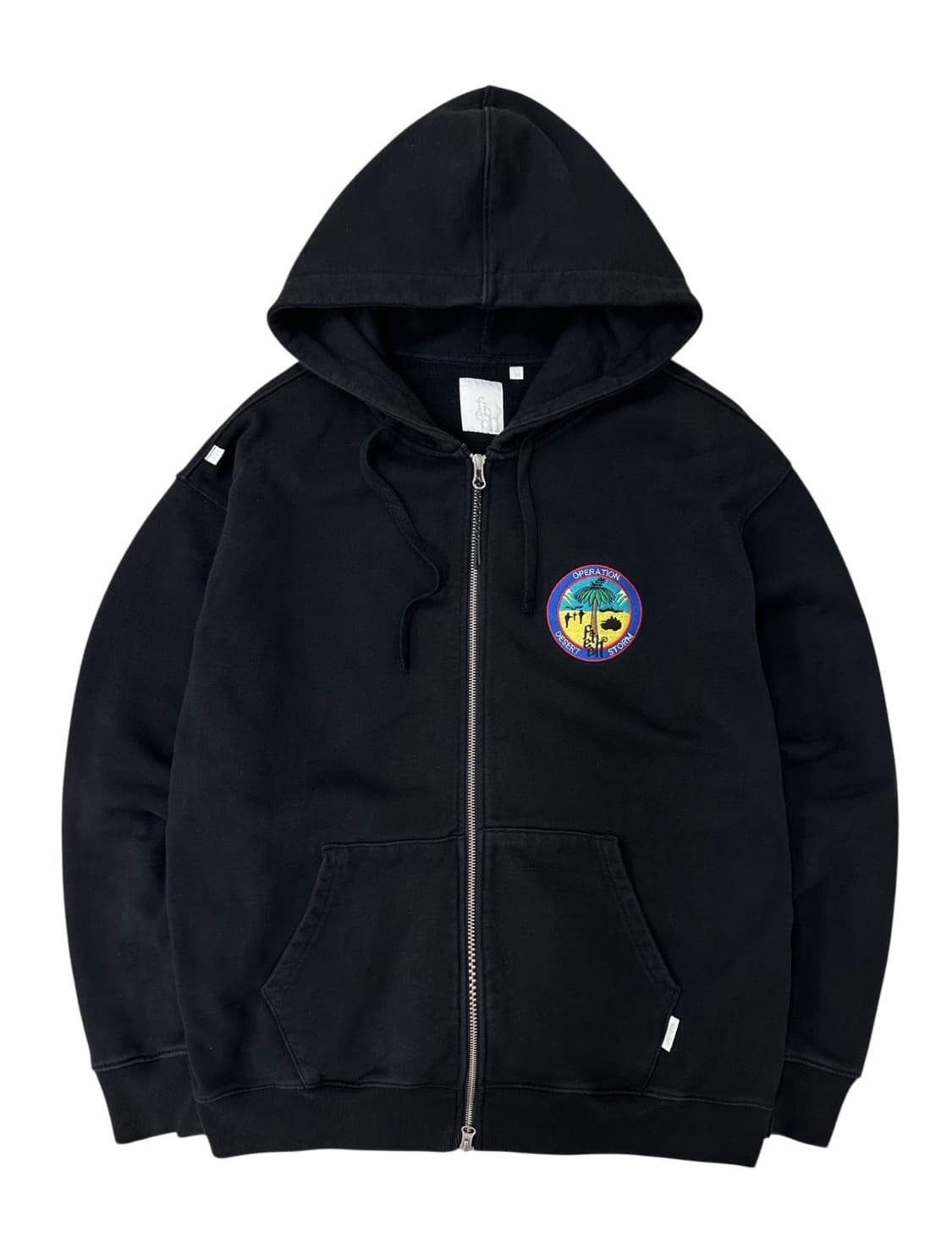 Fetch 패치선데이 후드집업 블랙 (M~XL)  상품이미지2