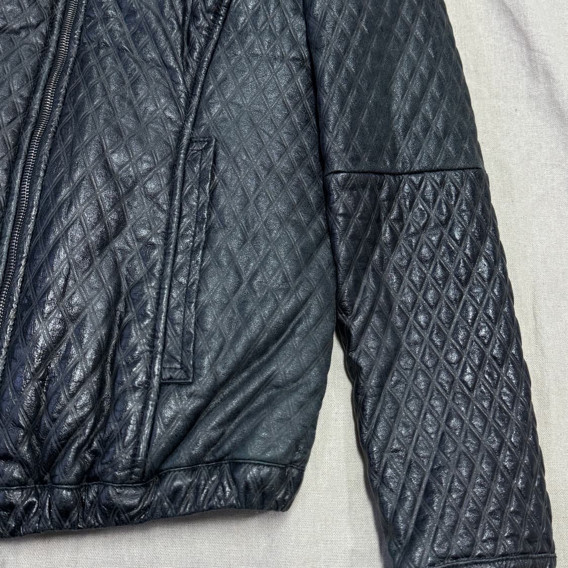 조르지오 브라토 퀼팅 레더자켓 42 상품이미지8