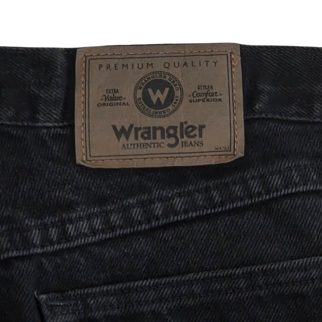 Wrangler 랭글러 00s 올드 빈티지 흑청 데님 팬츠 상품이미지5