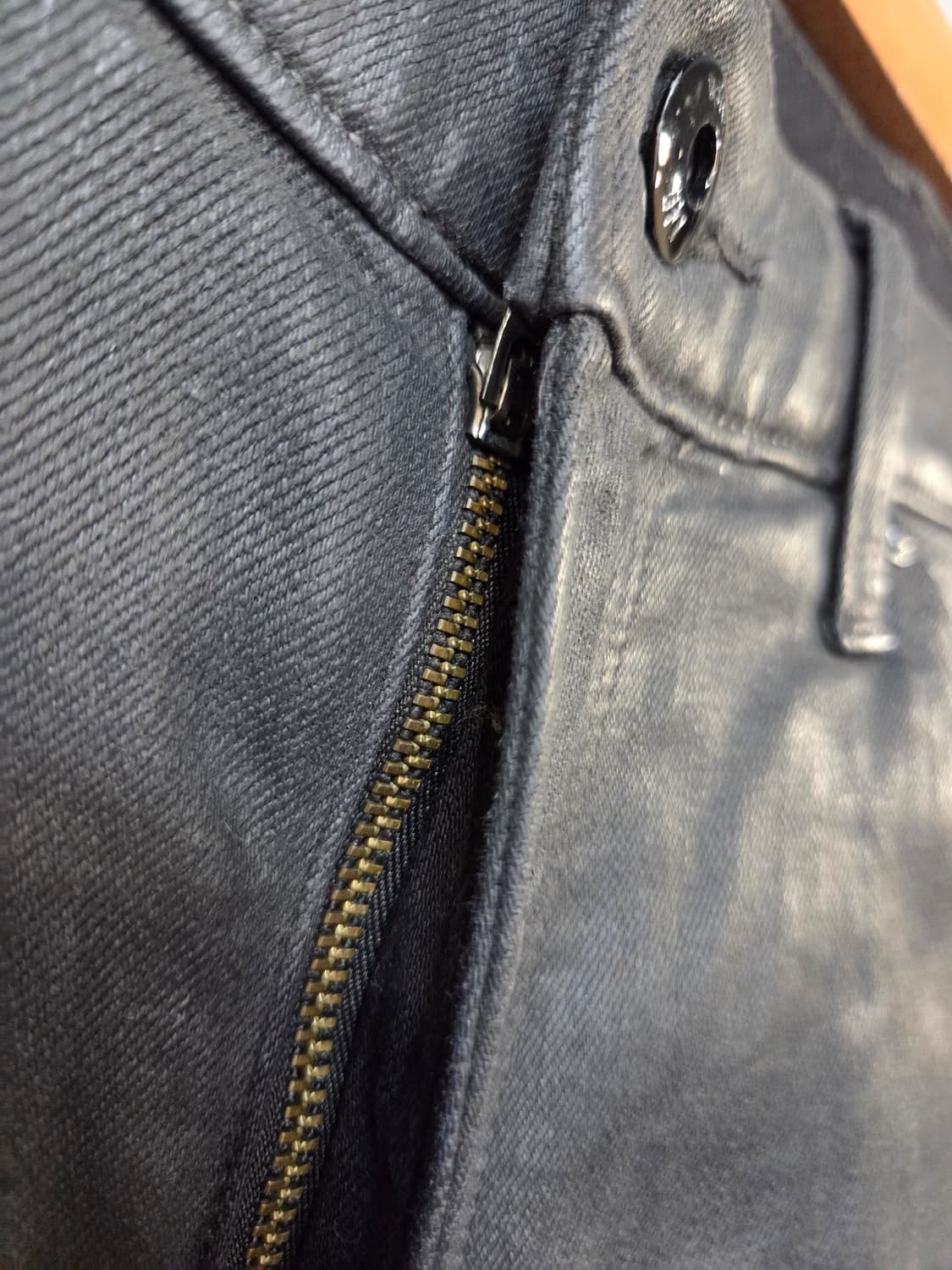 G-STAR블랙 코팅 바이커 스타일 바지(W28/L30)디피용 상품이미지4