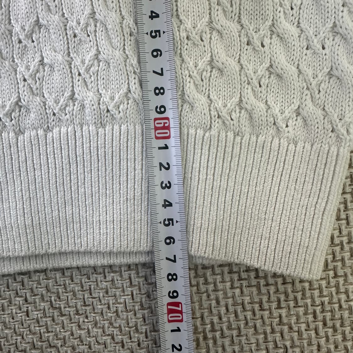 L 미나브 케이블 펀칭 카라 니트 0416D 상품이미지6