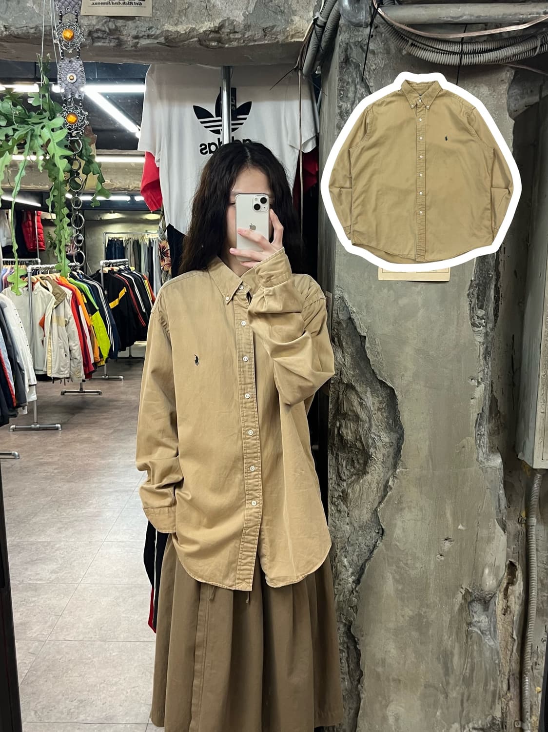 폴로 랄프로렌 셔츠 카멜 105 #csz1785 상품이미지1