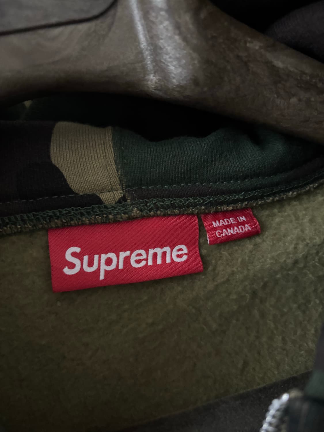 슈프림 컬리지에이트 아플리케 카모 후드집업 M 상품이미지3
