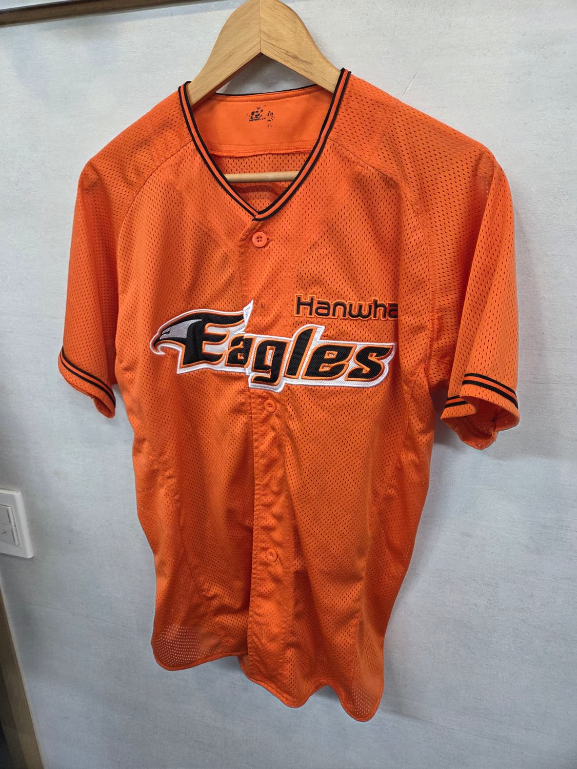 한화이글스 노마킹 원정 메쉬 져지 반팔 유니폼 95 오렌지  상품이미지4