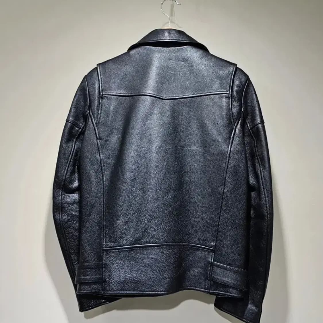 비바스튜디오 블랙 가죽 라이더 자켓~55 상품이미지6