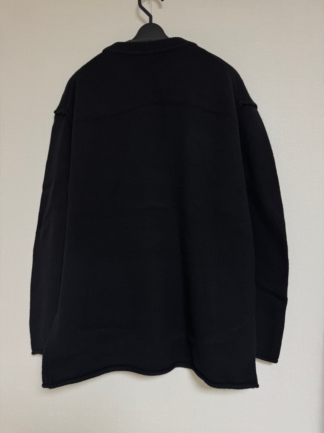 퍼버즈 Regular Wool Sweater Large / Black 상품이미지2