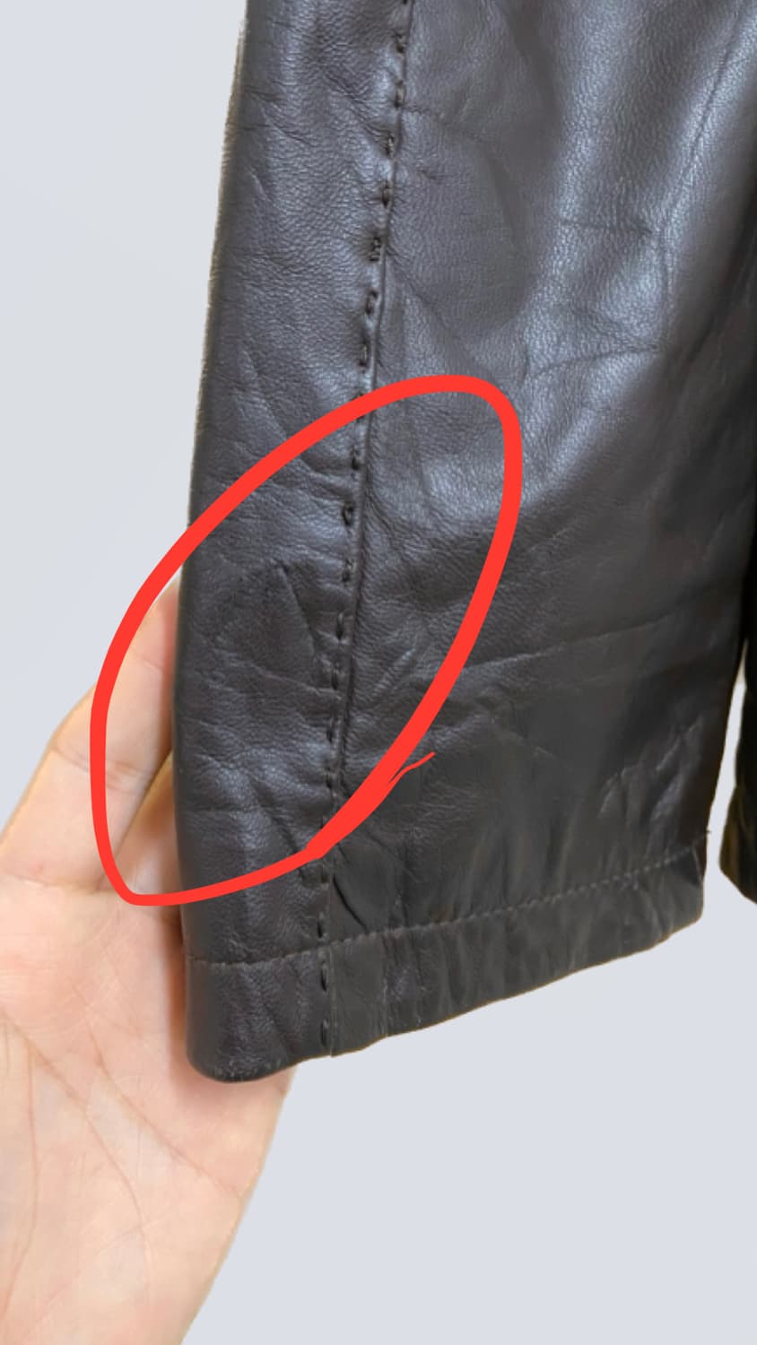 🤎발망 레더 자켓 상품이미지5