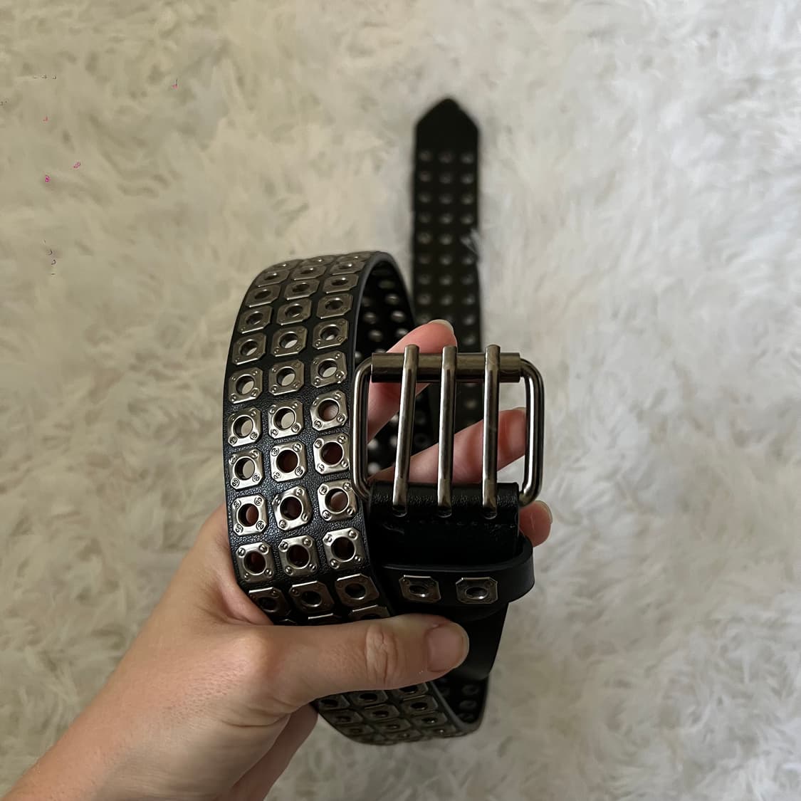 아일렛 와이드 벨트 (Black) 상품이미지9