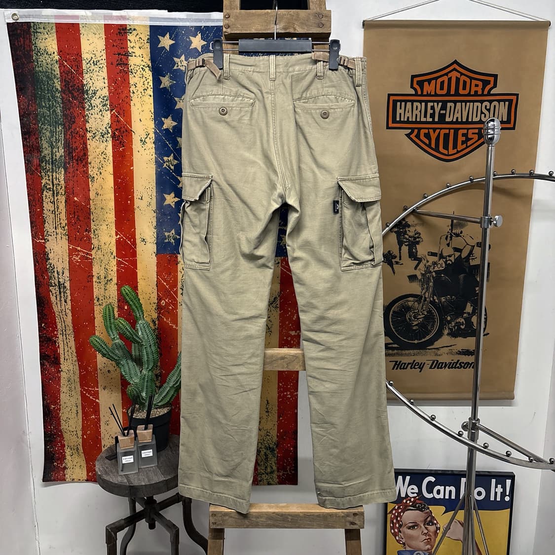 90s 아비렉스 US AMRY 42년도 복각 카고팬츠 비조스트랩 N628 상품이미지2