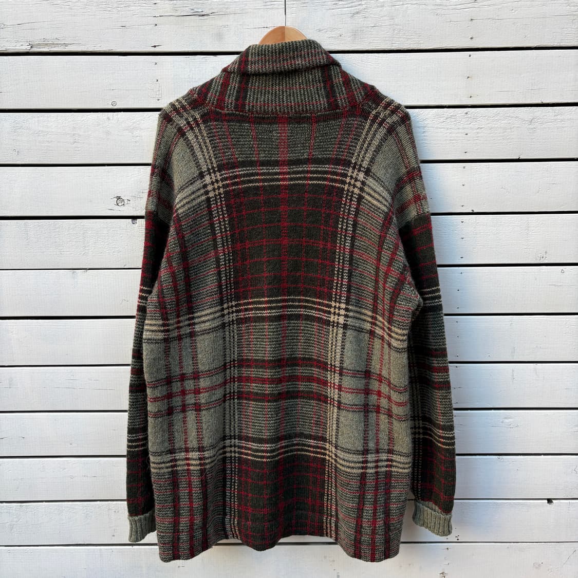 Polo 폴로 체크 알파카 울 가디건 상품이미지2