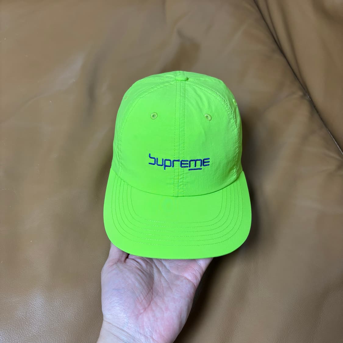 Supreme 슈프림 라임 6패널 볼캡 모자 (Lime) 상품이미지2
